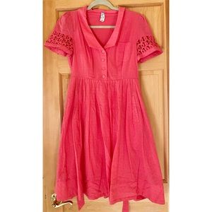 Anthropologie Coral Dress, Size 4